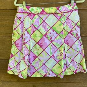 Lilly Pulitzer Pink and Green Skort